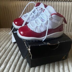 Kids Red and White Sneakers